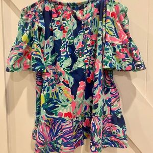 Lilly Pulitzer Jaci cold shoulder dress